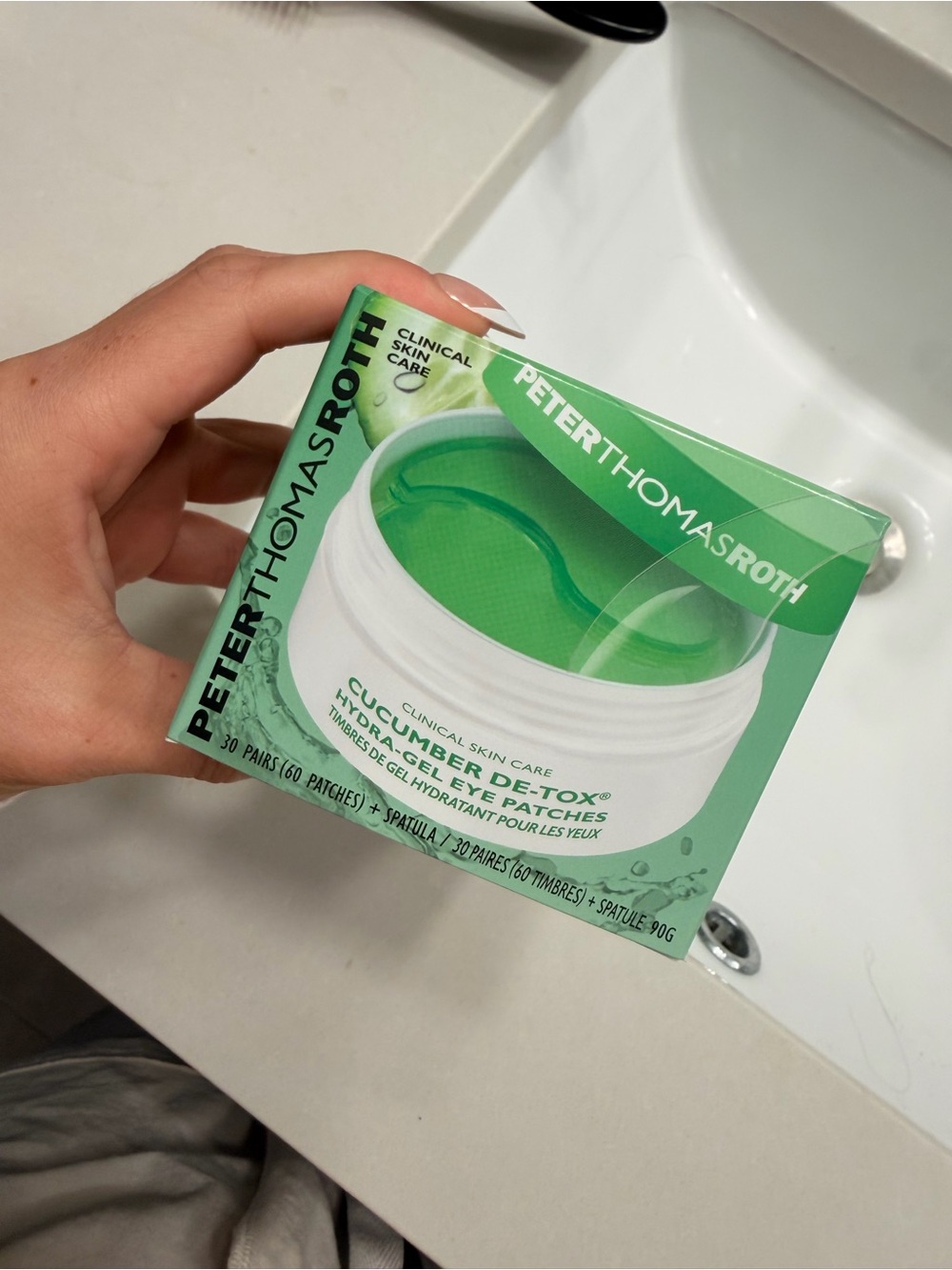 NEW Peter Thomas Roth Cucumber De-Tox Hydra-Gel Eye Patches – 30 Pairs